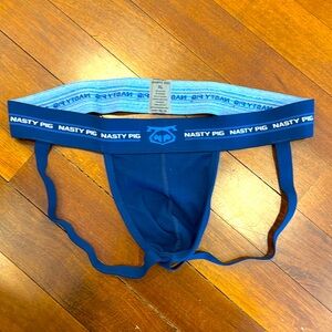 XL Blue Nasty Pig Core Jockstrap